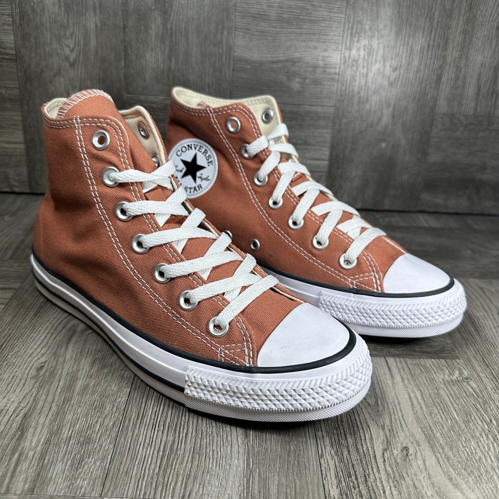 Converse Chuck Taylor All Star High Top Women 7 Orange Canvas A08578F NEW - Picture 5 of 8